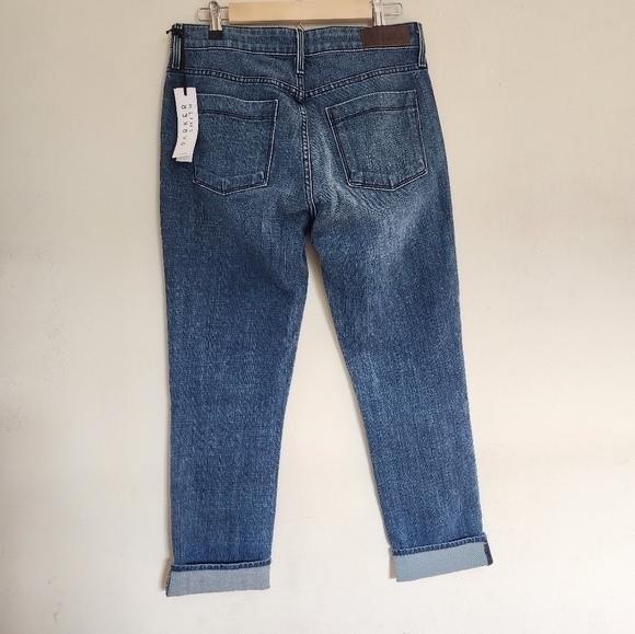 NWT Parker Smith Anti-Fit Straight Leg Folded Hem "Harley" Jeans size 27 - Picture 3 of 7